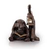SPI Home Book Lover Bear Garden Lantern Candle Holder Statue 19.5 Inches High Outdoor Dcor view 2