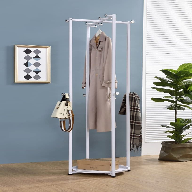 Kings Furniture CH-4932-WH Bennett Coat Rack, White