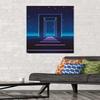 Trends International Geometric Neon Wall Poster, 34L x 22.4W, Premium Poster & Mount Bundle view 2
