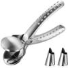 2-in-1 Quick Chestnut Clip,with 2 Finger Protection Stainless Steel Nut Cracker Opener,Sheller Walnut Pliers Kitchen Gadget view 1