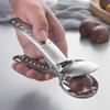 2-in-1 Quick Chestnut Clip,with 2 Finger Protection Stainless Steel Nut Cracker Opener,Sheller Walnut Pliers Kitchen Gadget view 3