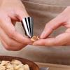 2-in-1 Quick Chestnut Clip,with 2 Finger Protection Stainless Steel Nut Cracker Opener,Sheller Walnut Pliers Kitchen Gadget view 4
