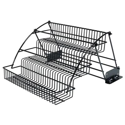 TFCFL Modern Metal 3-Tier Pull Down Spice Rack, Retractable Large Capacity Kitchen Storage Shelf Organizer for Cabinet and Pantry, Holder for Seasonings Bottles Shakers