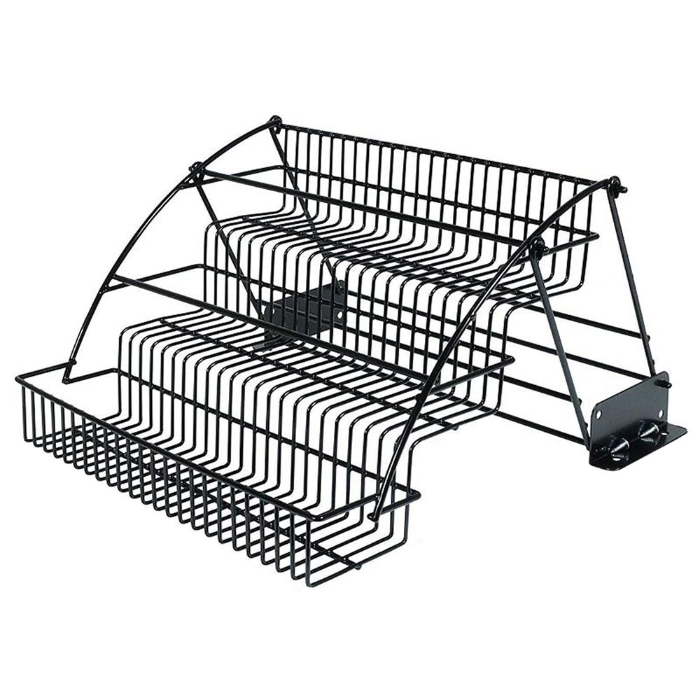 TFCFL Modern Metal 3-Tier Pull Down Spice Rack, Retractable Large Capacity Kitchen Storage Shelf Organizer for Cabinet and Pantry, Holder for Seasonings Bottles Shakers