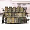 TFCFL Modern Metal 3-Tier Pull Down Spice Rack, Retractable Large Capacity Kitchen Storage Shelf Organizer for Cabinet and Pantry, Holder for Seasonings Bottles Shakers view 2