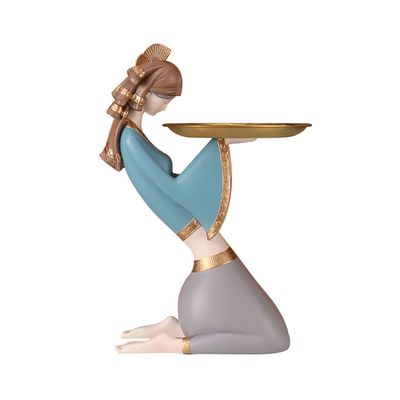 KHUY Decorative Trays for Coffee Table, Key Bowl for Table Nordic Style Decor Tray Multifunctional Home Decoration Creative Living Room Key Phone Change Watches Entryway Tray (Color : Style B)