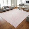 Rugs.com - Outdoor Aztec Rug 10 Ft Square Pink Indoor/Outdoor Rug Weather-Resistant Flatweave for Patios, Decks, and Porches view 4