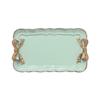 ccHuDE Cute Bowknot Resin Towel Tray Jewelry Display Tray Dish Serving Plate Fruit Trays Trinket Display Trays Green view 1