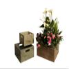 Wald 8340/S3 Set of 3 Square Distressed Rustic Wood Crates view 1