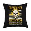911 Dispatcher Precision Guess Work Flag Thin Yellow Line Throw Pillow view 1