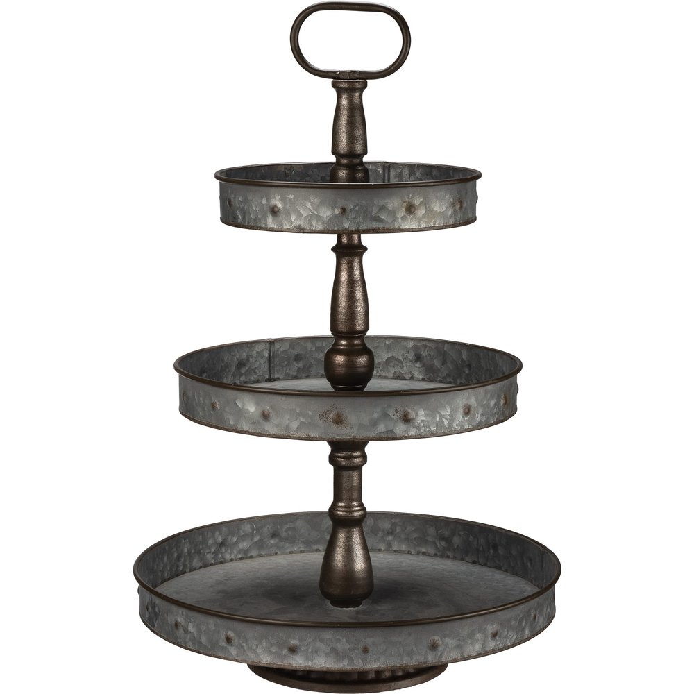 Primitives by Kathy Home Dcor Decorative Tray, 3 Tier Round