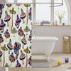 Erosebridal Mushroom Shower Curtain, Rainbow Stripes Bath Curtain, Kids Trippy Fabric Shower Curtains for Bathtubs, Umbrella Plant Curtains Set Bathroom Decor with 12 Hooks 72" W X 84" L view 3