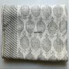 Grey Handblock Print Cotton Handmade Hand block Quilted Blanket Indian Cottodspread Kantha Indigo Print Beork Bohemian Bed Decor Block Throw Blanket Twin/King/Queen (Queen 90X108 inches (6)) view 4