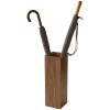 Umbrella Racks WXYZ Rectangular Wooden Retro Umbrella Stand, Household Hotel Business Umbrella Bucket with Water Storage Tray, 16x16x50cm (Color : Style1) view 1