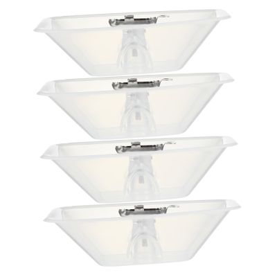 4pcs Square for Kitchen Range Hood Grease Collection Cup Easy to Install Removable Filter for Home Cooking