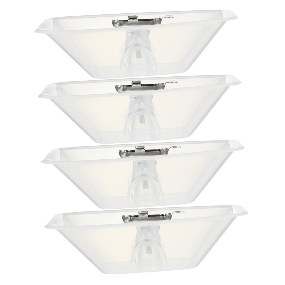 4pcs Square for Kitchen Range Hood Grease Collection Cup Easy to Install Removable Filter for Home Cooking