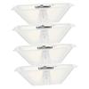 4pcs Square for Kitchen Range Hood Grease Collection Cup Easy to Install Removable Filter for Home Cooking view 1