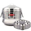 PANCA Stainless Steel Idli Maker - 18 Cavity, 3 Plates Steamer | Premium Cooker Pot | Panai Big (Set of 1) view 1