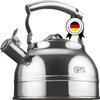 GIPFEL INTERNATIONAL Whistling Tea Kettle Stovetop - Food Grade Stainless Steel Teapot for Stove Top with Ergonomic Handle for Gas, Induction, Electric Stovetops 2.3 Quart view 1
