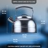 GIPFEL INTERNATIONAL Whistling Tea Kettle Stovetop - Food Grade Stainless Steel Teapot for Stove Top with Ergonomic Handle for Gas, Induction, Electric Stovetops 2.3 Quart view 4