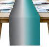 Libaoge Ombre Coffee Table Runner 72 inches Long Turquoise Grey Table Runner for Family Dinner, Outdoor Parties,Gathering, Wedding Table Runner 14x72inch view 1