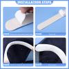 Gejoy Hat Sweat Liner Sweat Protector Disposable Cap Sweatband Shields Absorbing Pad for Women Men Golf Baseball Cap Hard Hat(White,20 Pieces) view 4