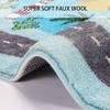 Extra Large Kids Playroom Rug Play Carpet 4 x 6, Blue Educational Childrens Play Mat, Learning & Have Fun Safely Non-Slip Washable Road Traffic Floor Area Carpet, Great for Kids Room Bedroom view 3