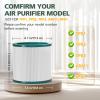TP01 HEPA Replacement Filter Compatible with Dyson Tower Purifier Pure Cool Link TP01, TP02, TP03, AM11, BP01 Models, Compare to Part 968126-03, 2 Pack view 2