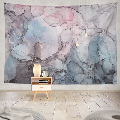 Abstract Design tapestry pink Blue and Payne Grey Modern fluid ink colors multicolored Modern marble wrapping texture background wrapping Decor Art Hanging for living room bedroom dorm 50x60inches