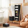 MAX Houser 6 Tier Shelf Hanging Closet Organizer, Closet Hanging Shelf with 2 Sturdy Hooks for Storage, Foldable (Black-D3) view 2