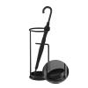 Umbrella Rack Hua Modern Stylish Black Umbrella Stand, Metal Umbrella Storage Rack with Drip Tray, Suitable for Indoor and Outdoor, 28x28x60cm view 1