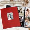 Artmag Photo Album 4x6 400 Large Capacity Linen Album Book Holds 400 Vertical Photos for Family Wedding Anniversary (400 Pockets, Red) view 4