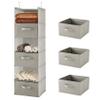 MAX Houser 6 Tier Shelf Hanging Closet Organizer, Closet Hanging Shelf with 2 Sturdy Hooks for Storage, Foldable (Light Grey-D3) view 1
