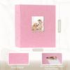 Artmag Fabric Photo Album 4x6 400 Large Capacity for Family Wedding Anniversary Linen Album Holds 400 Vertical Photos (400 Pockets, Pink) view 2