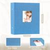 Artmag Fabric Photo Album 4x6 400 Large Capacity for Family Wedding Anniversary Linen Album Holds 400 Vertical Photos (400 Pockets, Teal) view 2