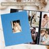 Artmag Fabric Photo Album 4x6 400 Large Capacity for Family Wedding Anniversary Linen Album Holds 400 Vertical Photos (400 Pockets, Teal) view 4