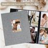 Artmag Fabric Photo Album 4x6 400 Large Capacity for Family Wedding Anniversary Linen Album Holds 400 Vertical Photos (400 Pockets, Grey) view 4