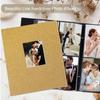 Artmag Fabric Photo Album 4x6 400 Large Capacity for Family Wedding Anniversary Linen Album Holds 400 Vertical Photos (400 Pockets, Khaki) view 4