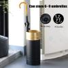 Umbrella Rack Hua Metal Umbrella Stand Black Gold, Umbrella Bucket with Drip Tray, Modern Minimalist Creative Home Entrance Hall Storage Rack, 21x21x47cm view 2