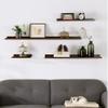 Wddwymll Easy to Install Wall Shelf,Floating Shelves U-Shaped,Rustic Display Shelves,20kg Weight Capability,for Bathroom, Bedroom, Living Room,Kitchen, Office(30/60/90cm) view 2