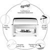 MNSSRN Food Heater Buffet Stove, Hot Pot Heating Pot Commercial Rectangular Buffet Server and Warmer-Keep Food Fresh Delicious,C,9L view 3