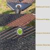FOGUO 7x7ft Sunblock Shade Cloth Net, Shade Mesh Tarps with Aluminum Grommets, 90% UV Resistant Shade Nettting, Sun Shade Sail for Plants Greenhouse Swimming Pool view 4