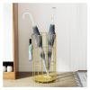 Umbrella Racks Modern Metal Umbrella Stand Holder, Large-Capacity Umbrella Basket for 10-15 Umbrellas, Space-Saving Household and Commercial Umbrella Stand Holder (Color : Gold) view 1