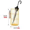 Umbrella Racks Modern Metal Umbrella Stand Holder, Large-Capacity Umbrella Basket for 10-15 Umbrellas, Space-Saving Household and Commercial Umbrella Stand Holder (Color : Gold) view 2