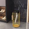 Umbrella Racks Modern Metal Umbrella Stand Holder, Large-Capacity Umbrella Basket for 10-15 Umbrellas, Space-Saving Household and Commercial Umbrella Stand Holder (Color : Gold) view 3