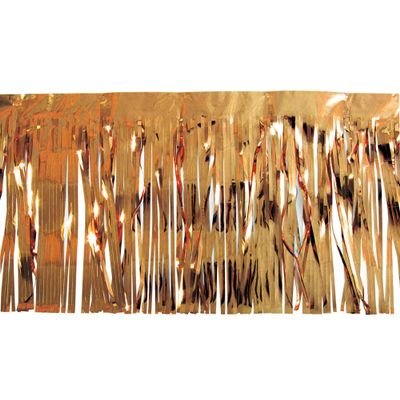 15" x 10' Bronze Christmas Fringe Party Streamer