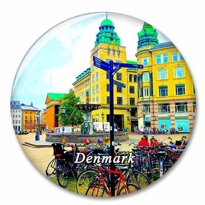 Denmark Copenhagen Fridge Magnet Decorative Magnet Bottle Opener Tourist City Travel Souvenir Collection Gift Strong Refrigerator Sticker