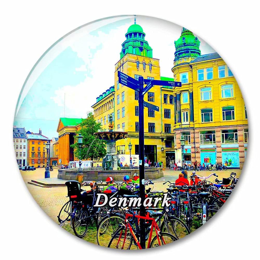 Denmark Copenhagen Fridge Magnet Decorative Magnet Bottle Opener Tourist City Travel Souvenir Collection Gift Strong Refrigerator Sticker