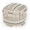 Butler Realisa Fabric Wooven Pouffe in Gray view 1