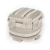 Butler Realisa Fabric Wooven Pouffe in Gray view 3